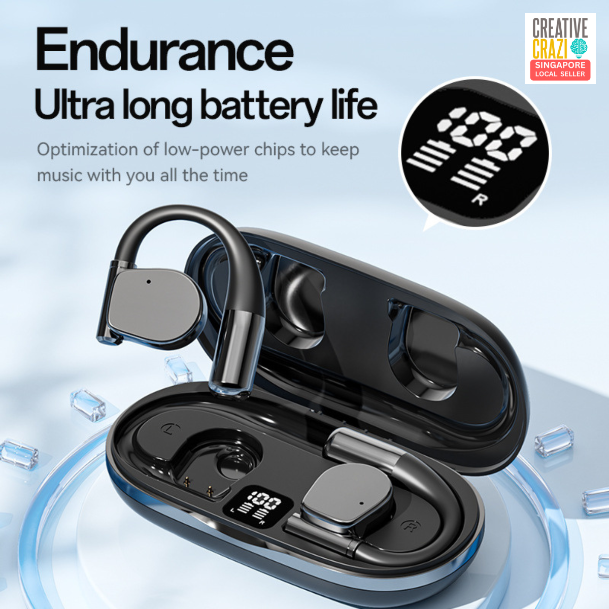 AI Real-Time Translator Earbuds M111– Bluetooth 5.4 , 144 Languages , Wireless Translation for Travel & Business