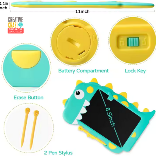 Cute Dinosaur Multicolor LCD Writing Tablet