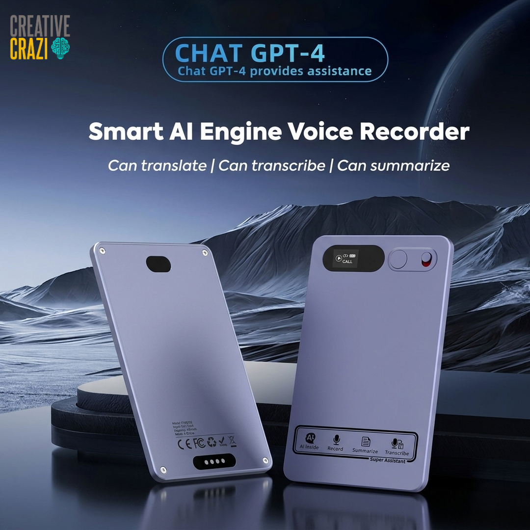 Smart AI Engine Voice Recorder with GPT-4 Transcription, Translation & Summarization