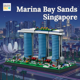 Marina Bay Sands Building Blocks 1154 pcs - Singapore Landmark Architecture Model Set Kids Adult Gift