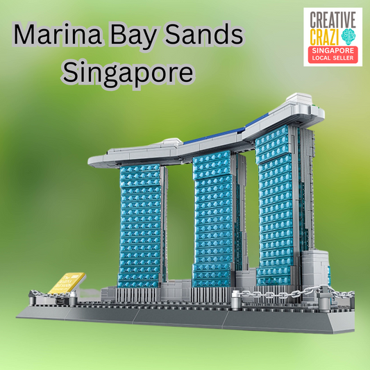 The Marina Bay Sands of Singapore Building Blocks Landmark Architecture Model 881PCS