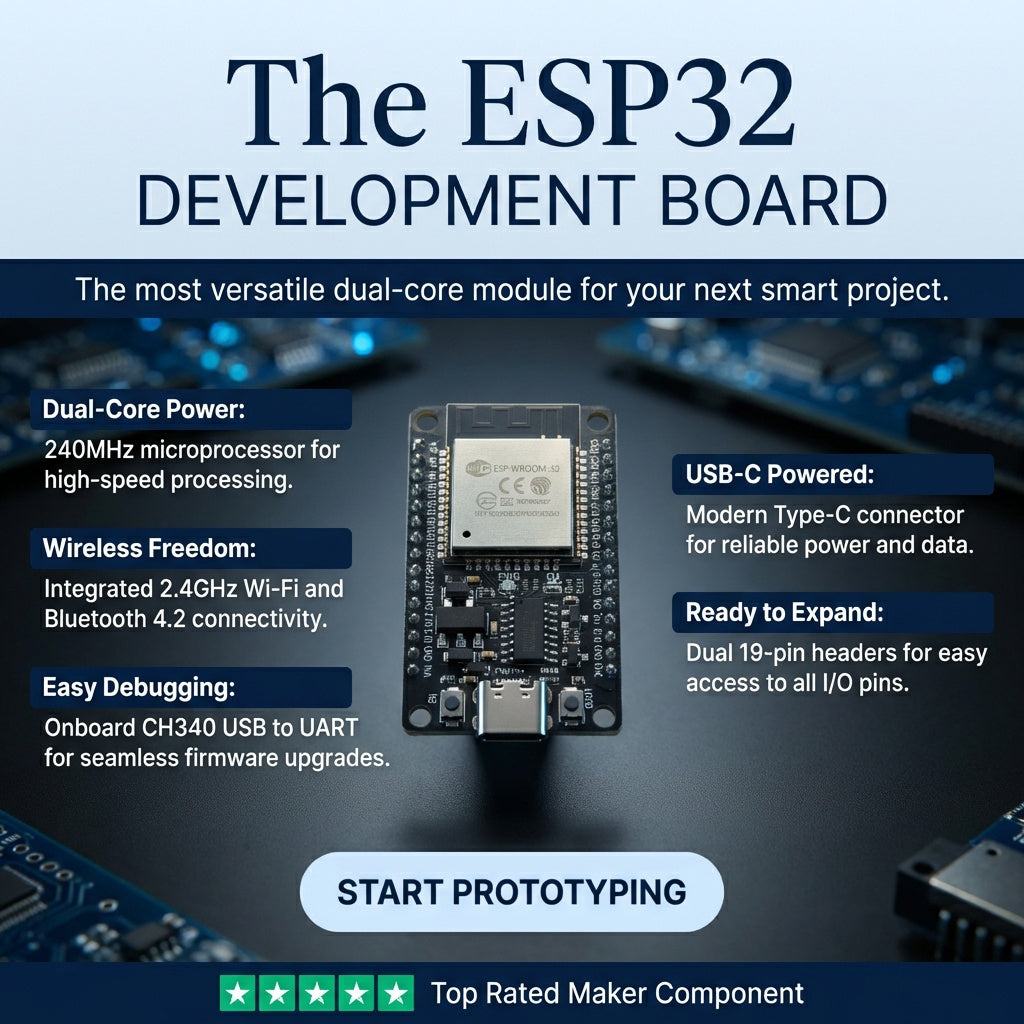 ESP32-S3-WROOM Dev Board - 2.4GHz Dual Core WiFi Bluetooth Type-C USB CH340 Module DIY Maker