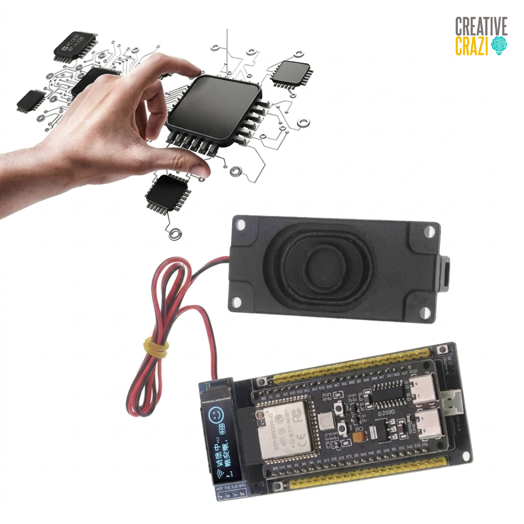 Xiaozhi AI Voice Chat Robot ESP32-S3 Development Board with WiFi & DeepSeek Support (0.91" OLED / 1.54" LCD)