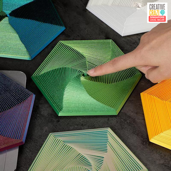 CreativeCrazi 3D Fractal Fidget Hexagon – Pocket-Sized Stress Relief for All Ages