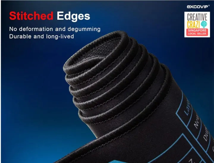 CreativeCrazi Excovip English PYTHON, JAVA, OFFICE Shortcut Keyboard Mouse Pad