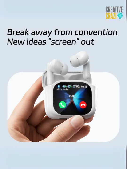 CreativeCrazi LX-50 ANC Bluetooth Earphone HD Screen Touch Active Noise Cancellation Bluetooth 5.4 Earbud