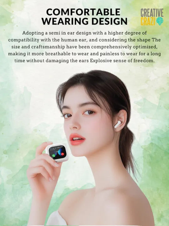 CreativeCrazi LX-50 ANC Bluetooth Earphone HD Screen Touch Active Noise Cancellation Bluetooth 5.4 Earbud