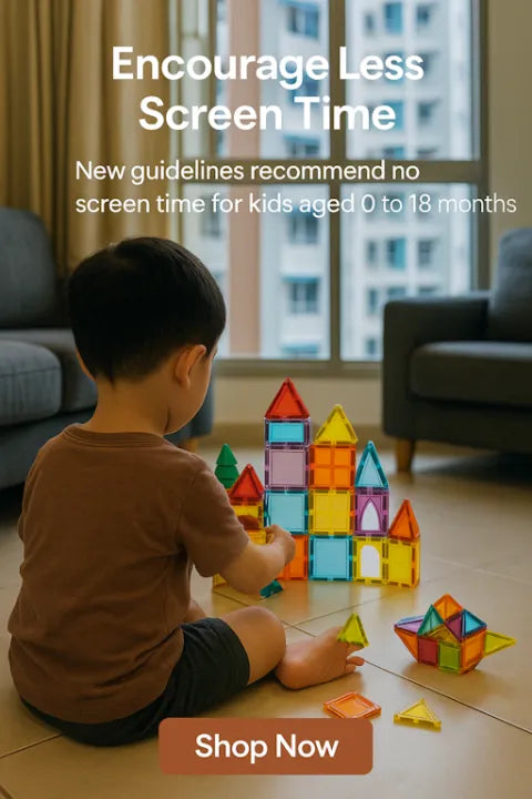 CreativeCrazi STEM Magnetic Building Tiles - 26pc Starter Set