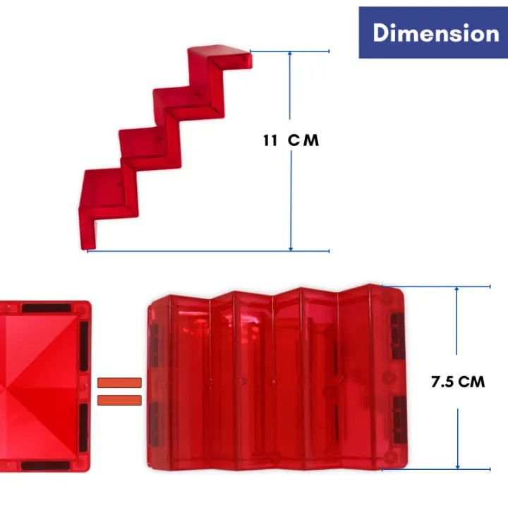 CreativeCrazi Magnetic Tiles Staircase