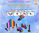 Linking Cubes Math Set 130pcs - STEM Counting Sorting Educational Toy for Kids Preschool Learning
