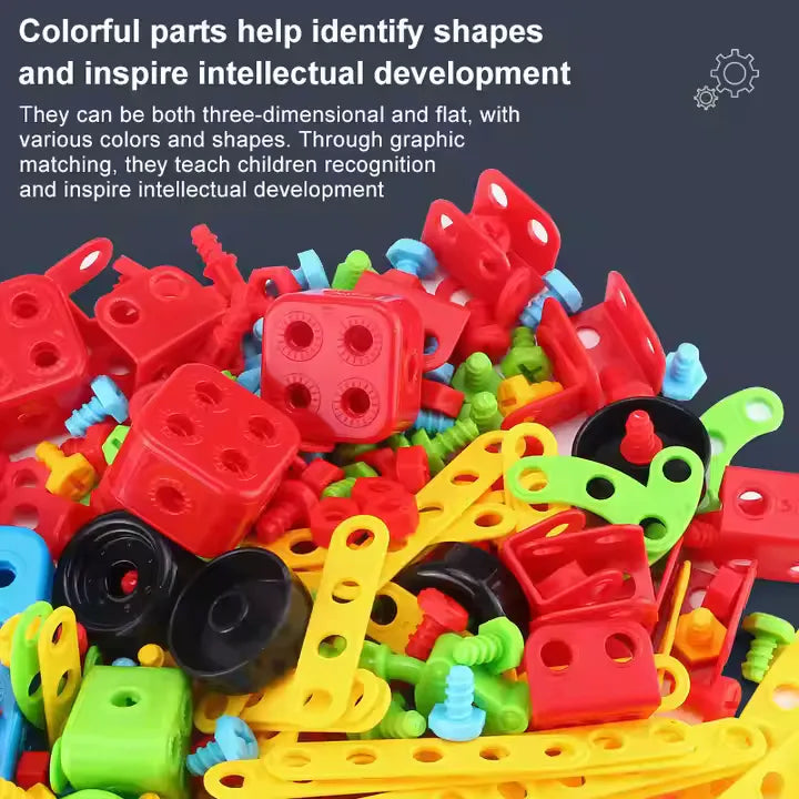 CreativeCrazi STEM Mechanical Handmade DIY Assembly Model Toys Engineering Puzzles for Kids