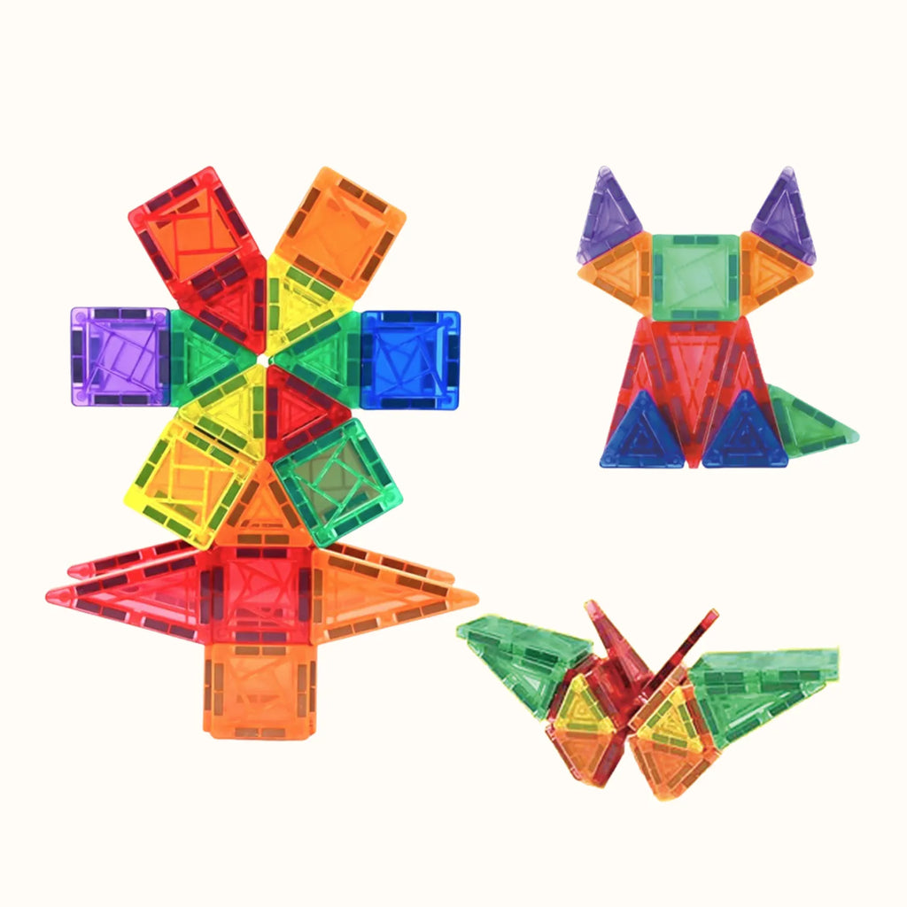 CreativeCrazi Mini Magnetic Building Blocks for Kids with box - Perfect for Travel