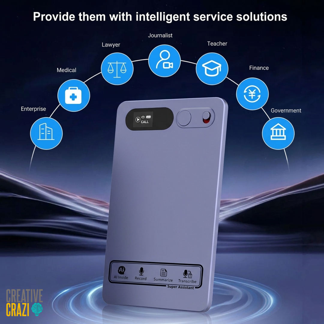 Smart AI Engine Voice Recorder with GPT-4 Transcription, Translation & Summarization