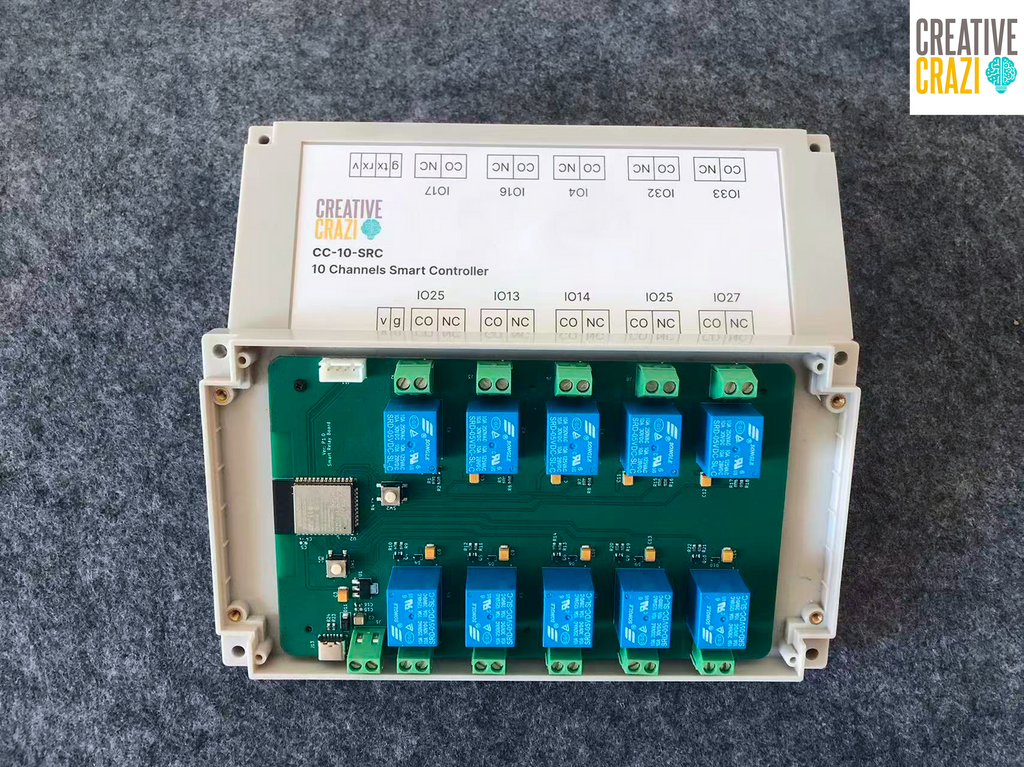 10-Channel Smart Relay Module WiFi BLE IoT Control Board for Home Automation Relay Switch