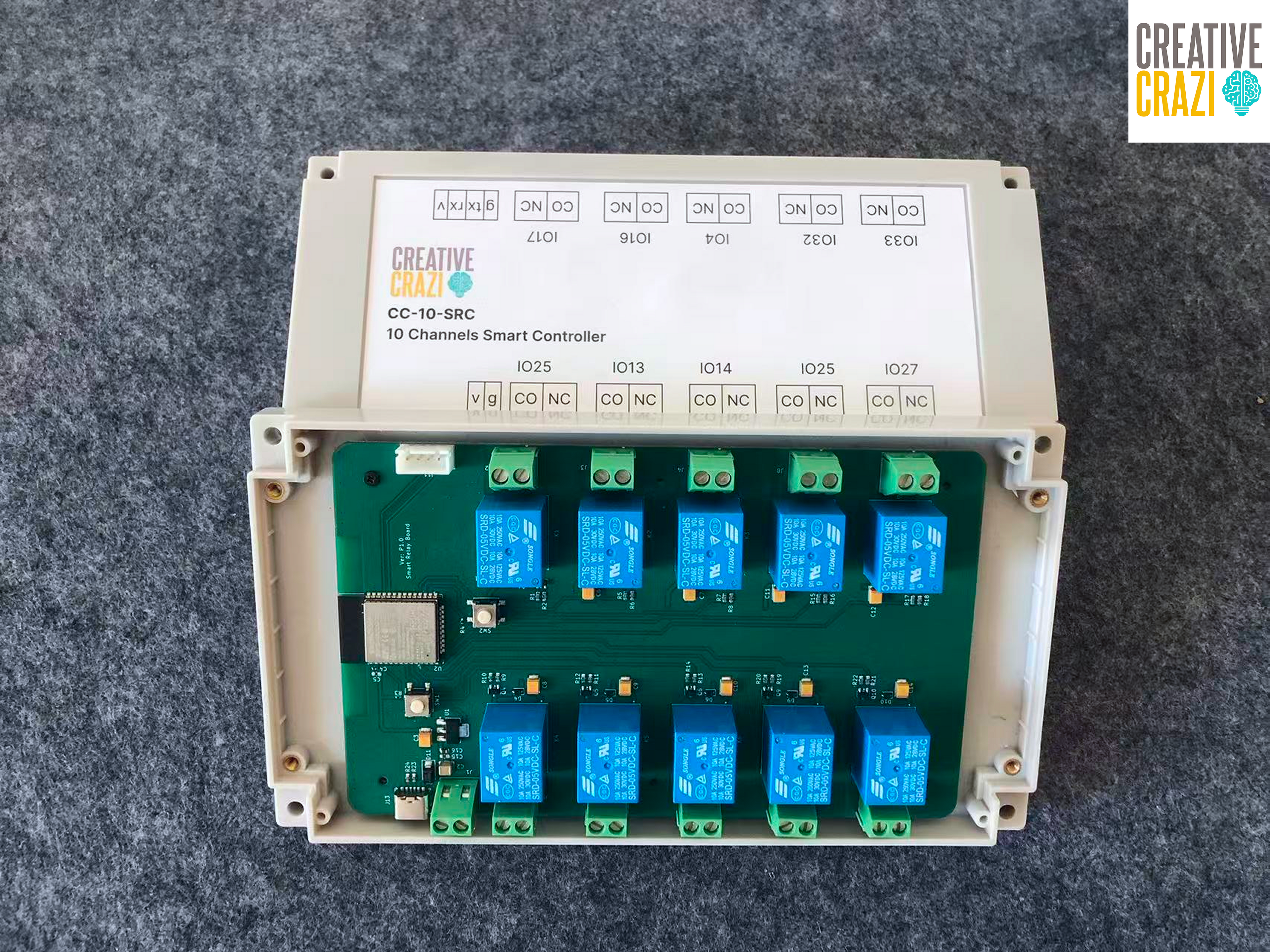10-Channel Smart Relay Module WiFi BLE IoT Control Board for Home Automation Relay Switch