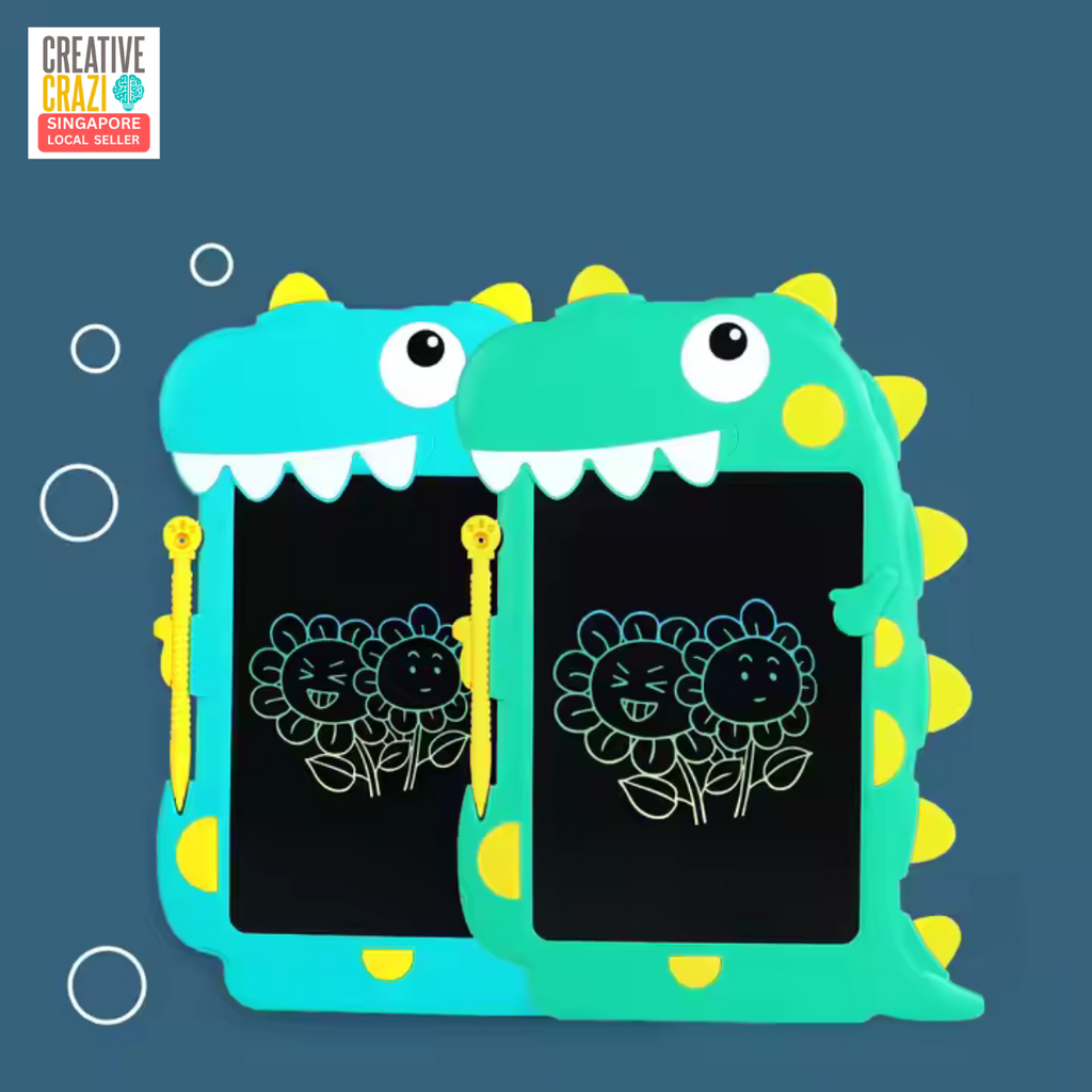 CreativeCrazi Cute Dinosaur Multicolor LCD Writing Tablet