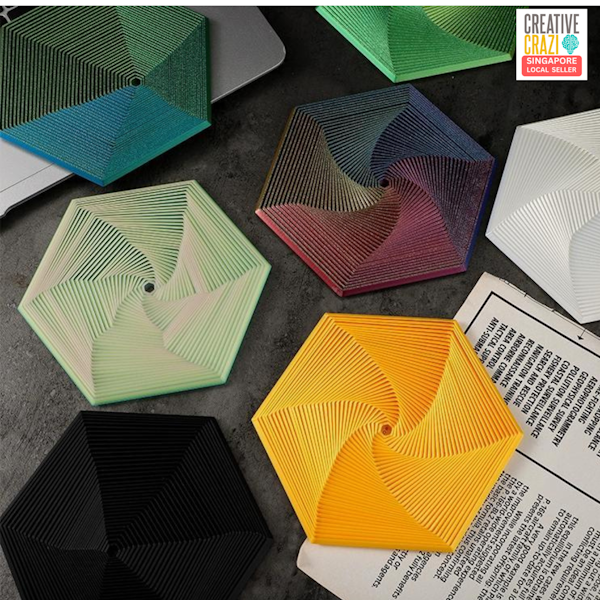 CreativeCrazi 3D Fractal Fidget Hexagon – Pocket-Sized Stress Relief for All Ages