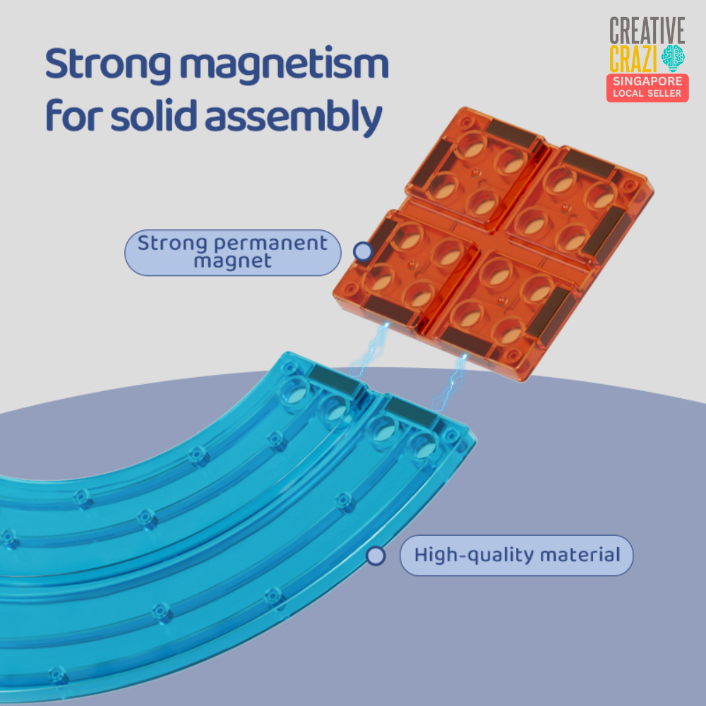 CreativeCrazi Railcar Magnetic Building Blocks