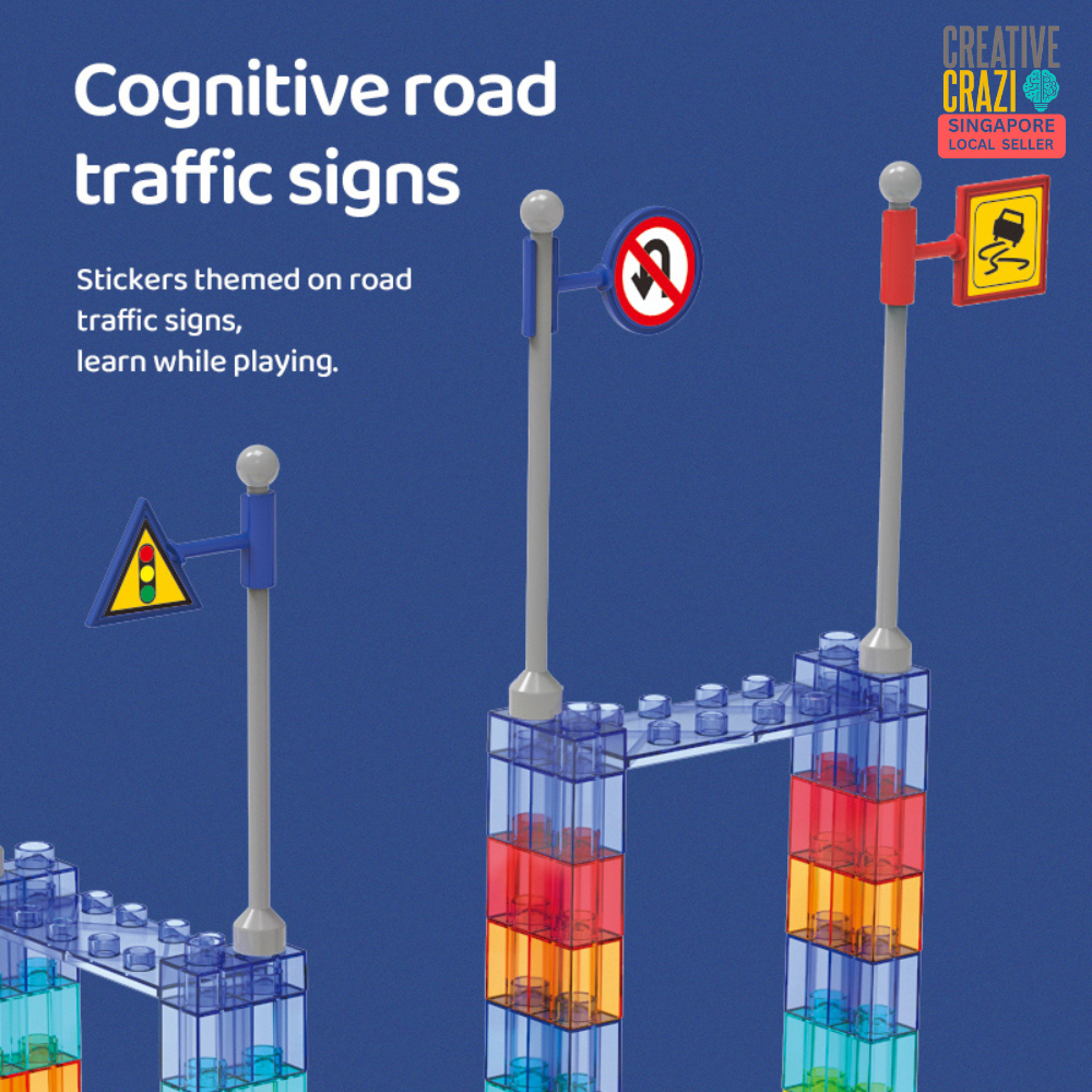 CreativeCrazi Railcar Magnetic Building Blocks