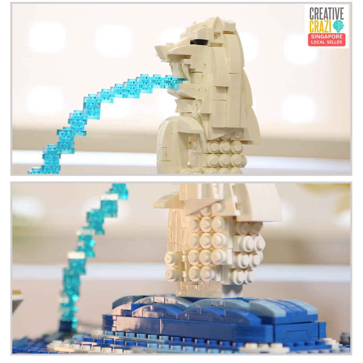 CreativeCrazi MERLION SINGAPORE Building Blocks Landmark Architecture Model 503PCS