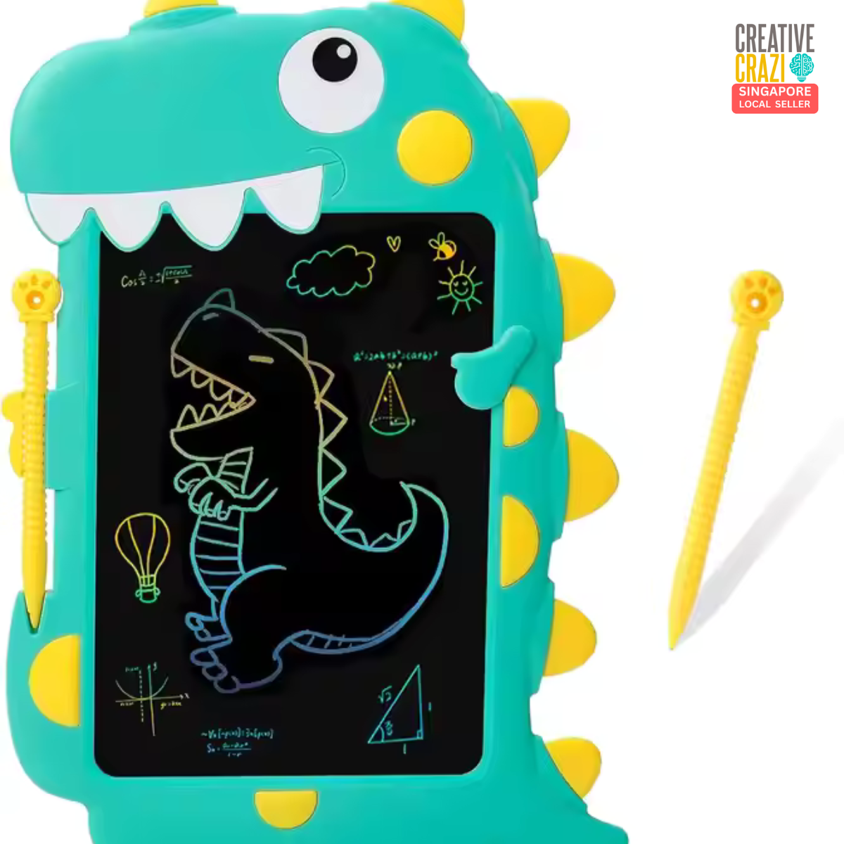Cute Dinosaur Multicolor LCD Writing Tablet