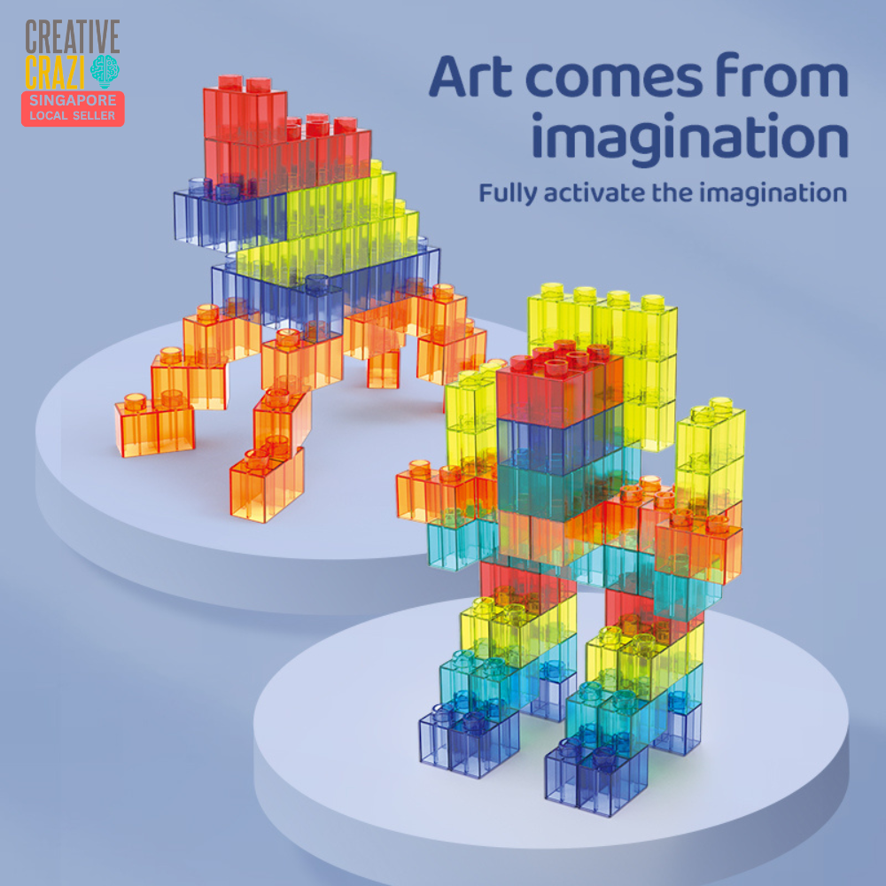 CreativeCrazi Railcar Magnetic Building Blocks