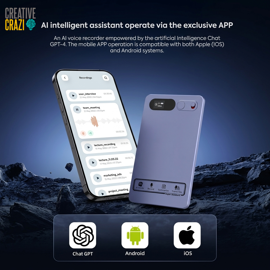 Smart AI Engine Voice Recorder with GPT-4 Transcription, Translation & Summarization