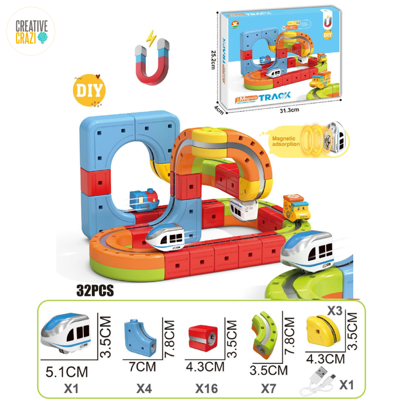 CreativeCrazi™ DIY Magnetic Levitation Train Track - STEM Maglev Set
