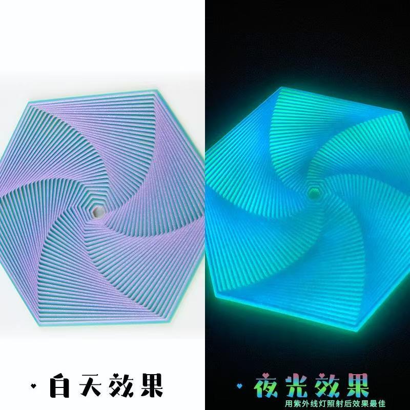 3D Fractal Fidget Hexagon - Pocket Fidget Toy Stress Relief for Kids Teens Adults Desk Toy