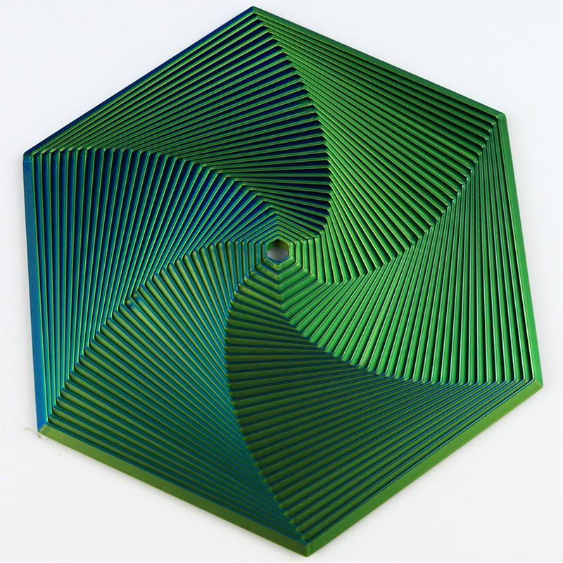 3D Fractal Fidget Hexagon - Pocket Fidget Toy Stress Relief for Kids Teens Adults Desk Toy