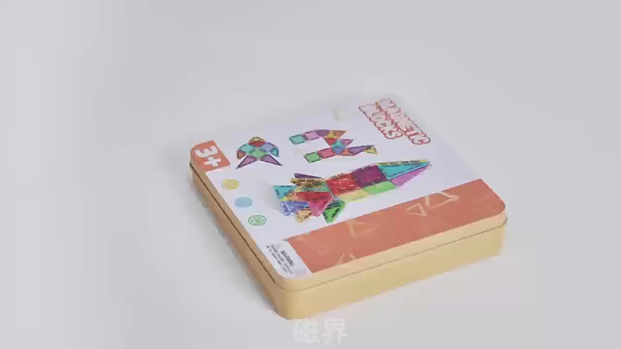 CreativeCrazi Mini Magnetic Building Blocks for Kids with box - Perfect for Travel