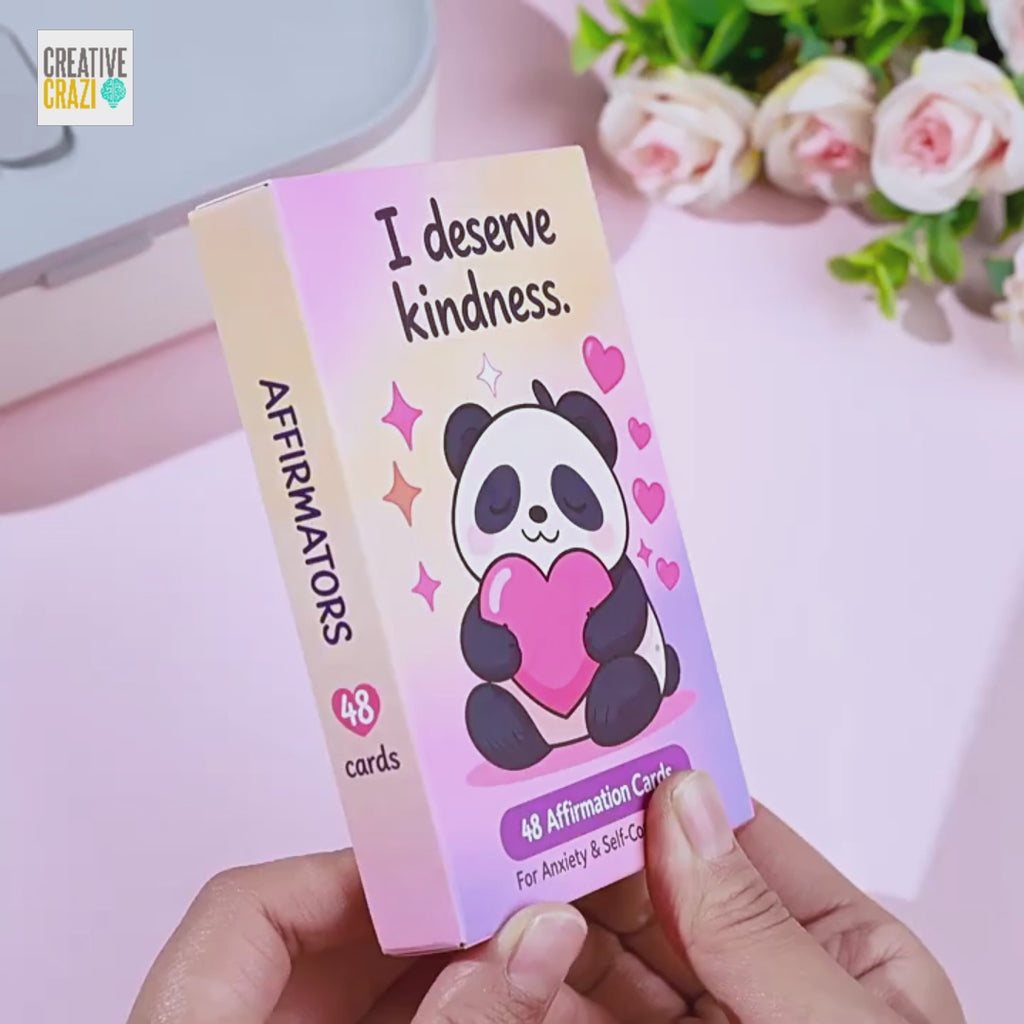 Positive Affirmations Cards For Kids, 48-Piece Inspirational Daily Positive, Children Encouragement