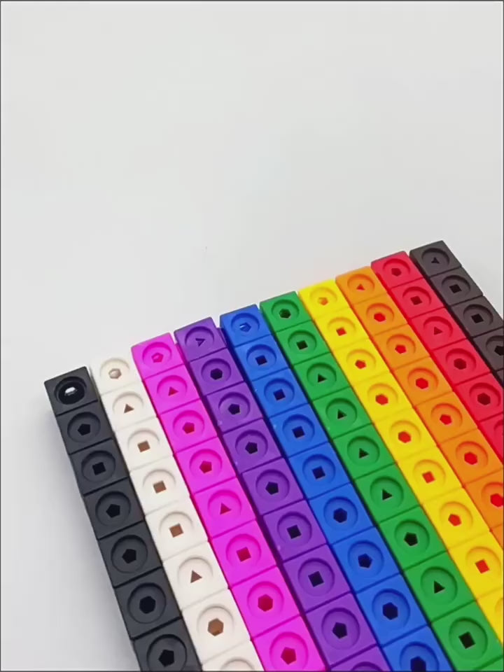 CreativeCrazi STEM Magical Linking Cubes Set (130pcs) – Educational Math Manipulative Toy for Kids | Counting, Sorting, Building | 3+ Preschool Learning