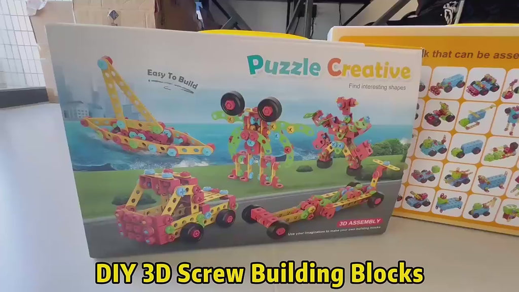 CreativeCrazi STEM Mechanical Handmade DIY Assembly Model Toys Engineering Puzzles for Kids