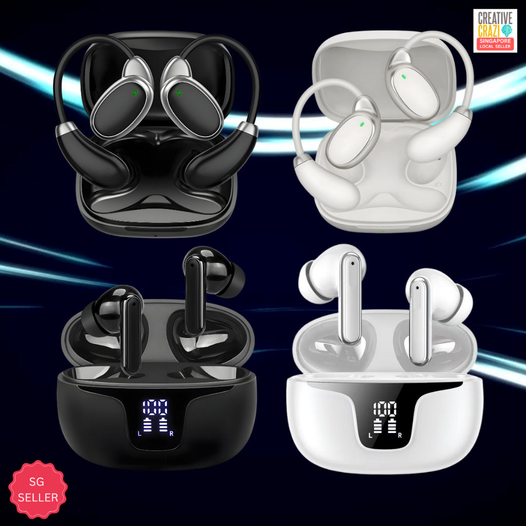 CreativeCrazi Business Plus AI Translator Earbuds - 150+ Languages (Offline Ready)