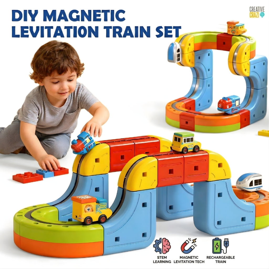 Magnetic Levitation Train Kit DIY - Maglev STEM Science Experiment Toy for Kids Gift Ready Stock
