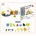 CreativeCrazi STEM Magnetic Building Tiles – 3D Engineering Construction Set (42, 47, 60, or 88 Sets)